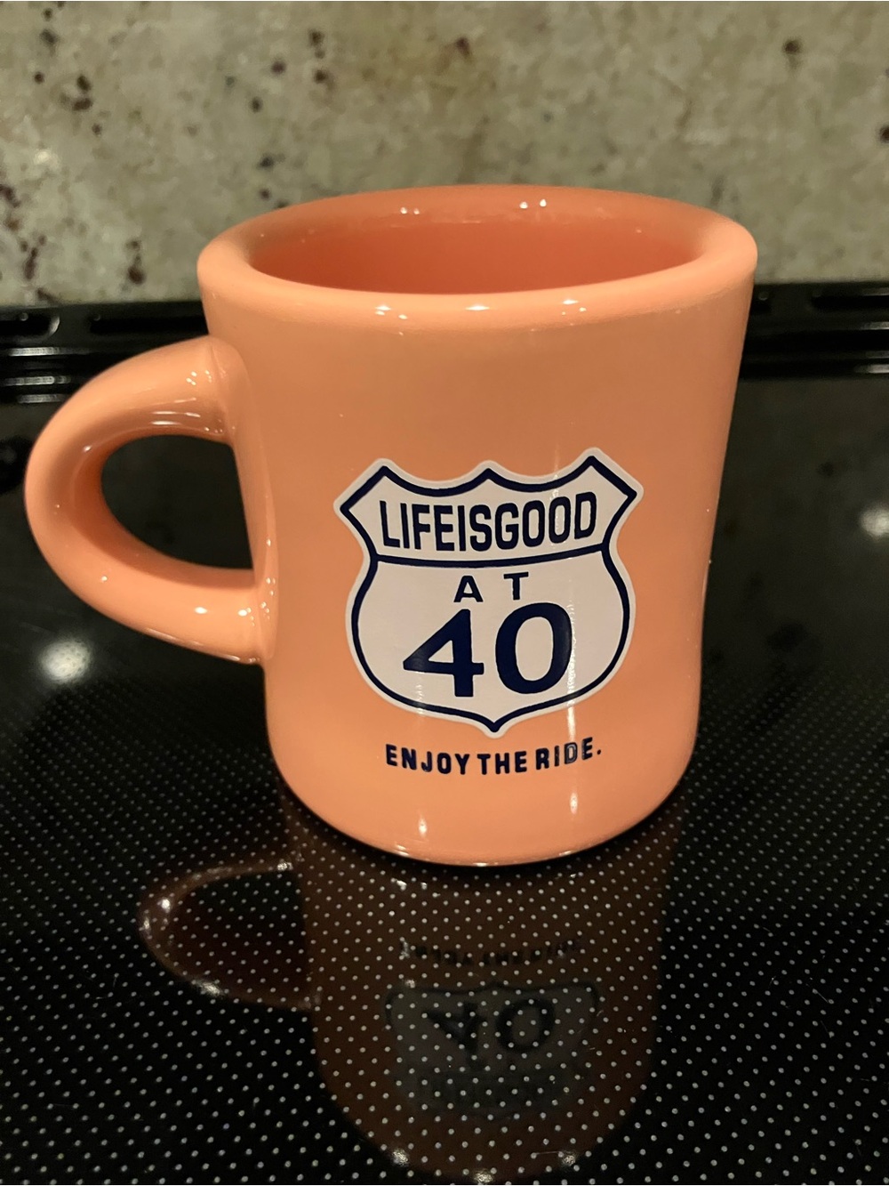 Life Is Good "Life Is Good At 40" Ceramic Diner Coffee Mug